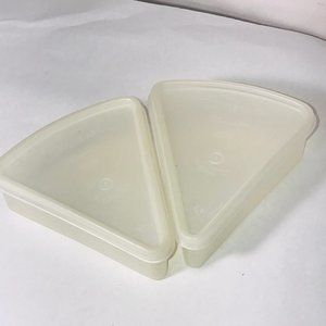 Tupperware Kitchen - 2 VTG Tupperware Pie Wedge Slice Keeper Containers Tupperware Kitchen - 2 VTG Tupperware Pie Wedge Slice Keeper Containers